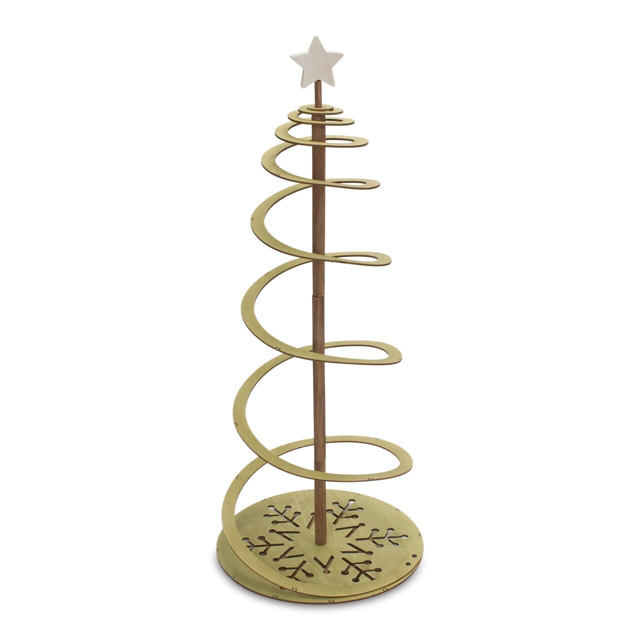 Melrose Spiral Pine Wooden Christmas Tabletop Tree - 38.5"